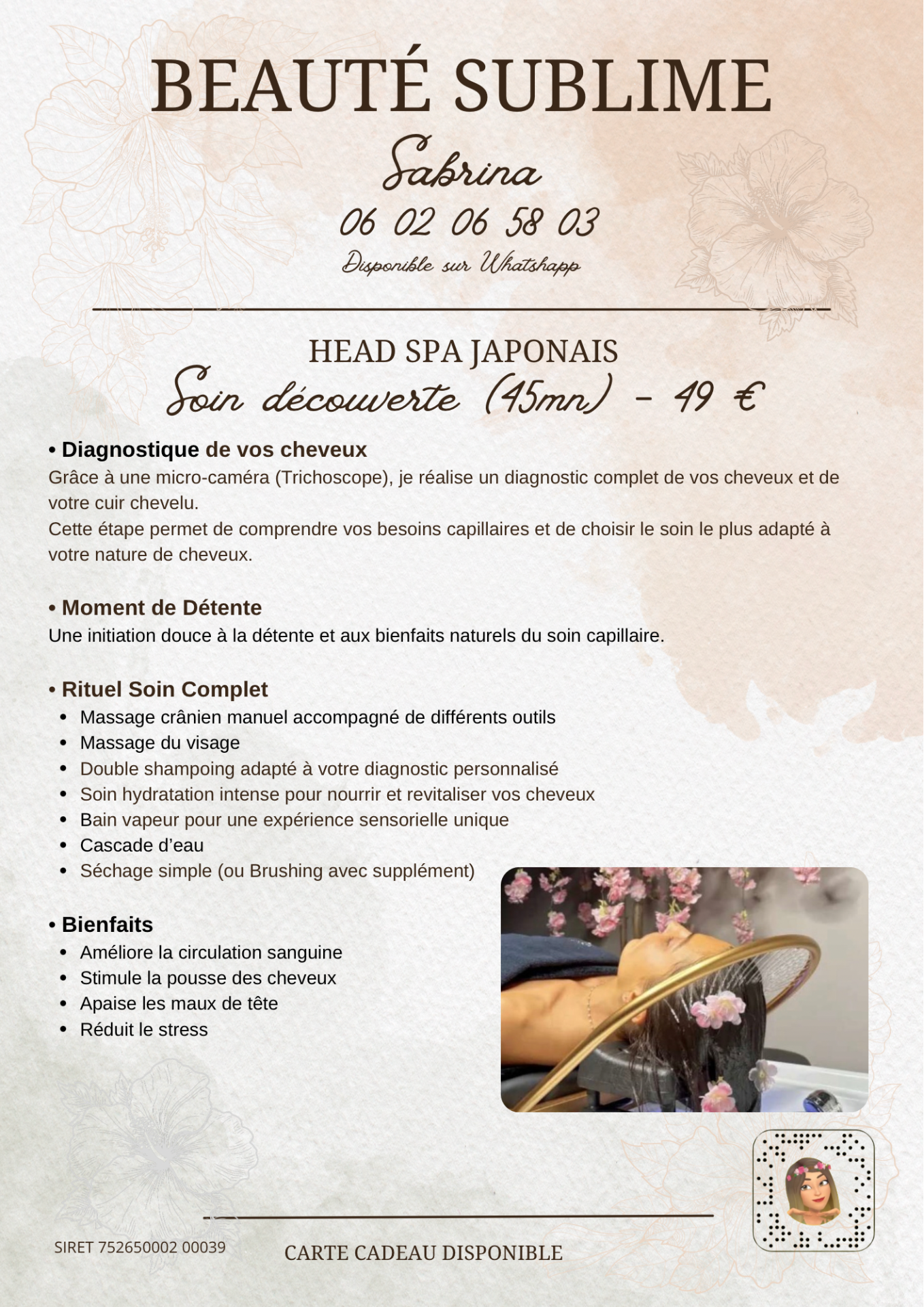 Head Spa -Soin Découverte