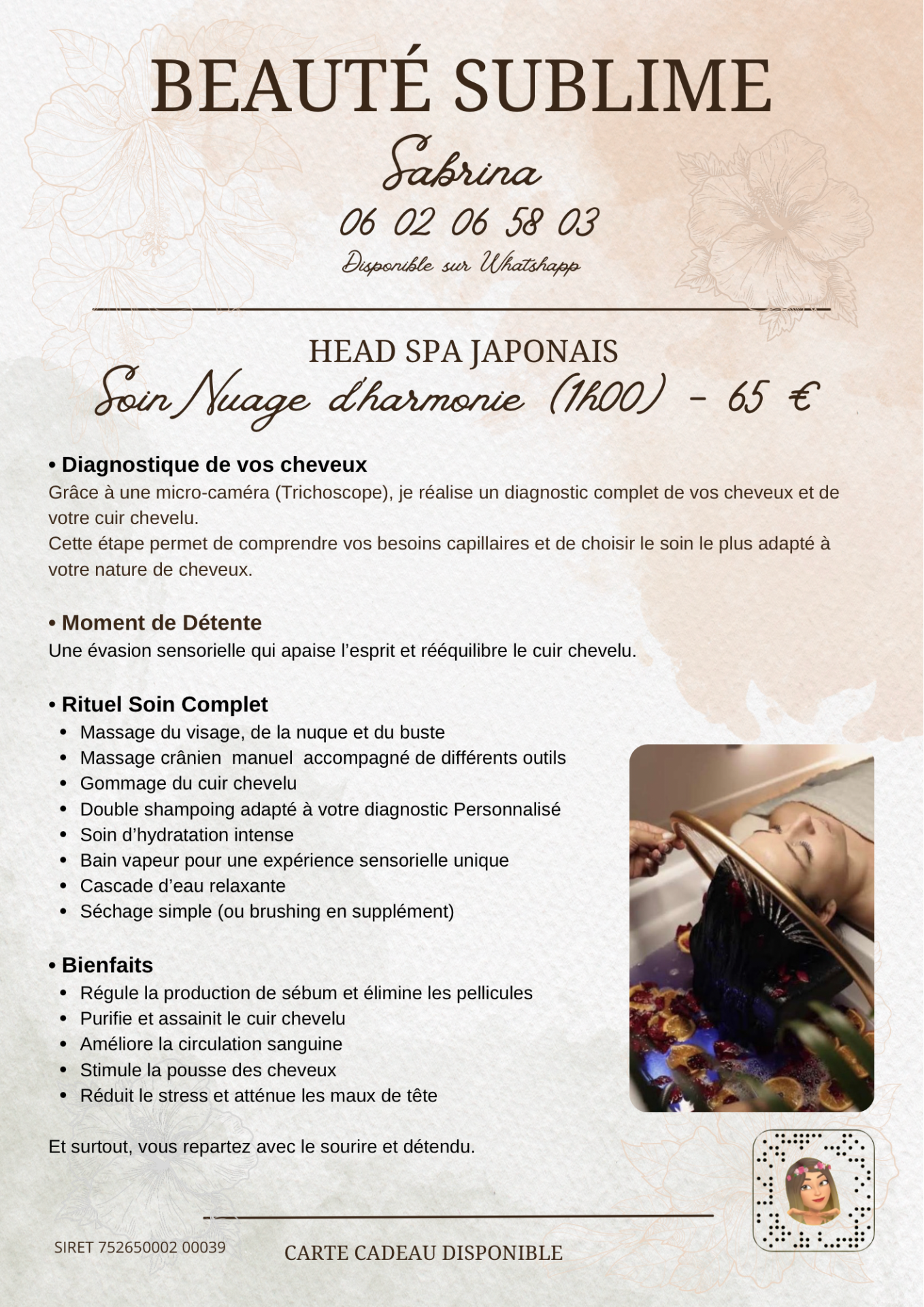 Head Spa -Soin Nuage d'Harmonie