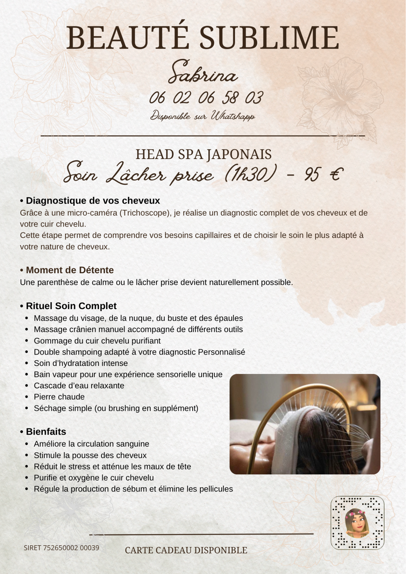 Head Spa -Soin Lâcher Prise