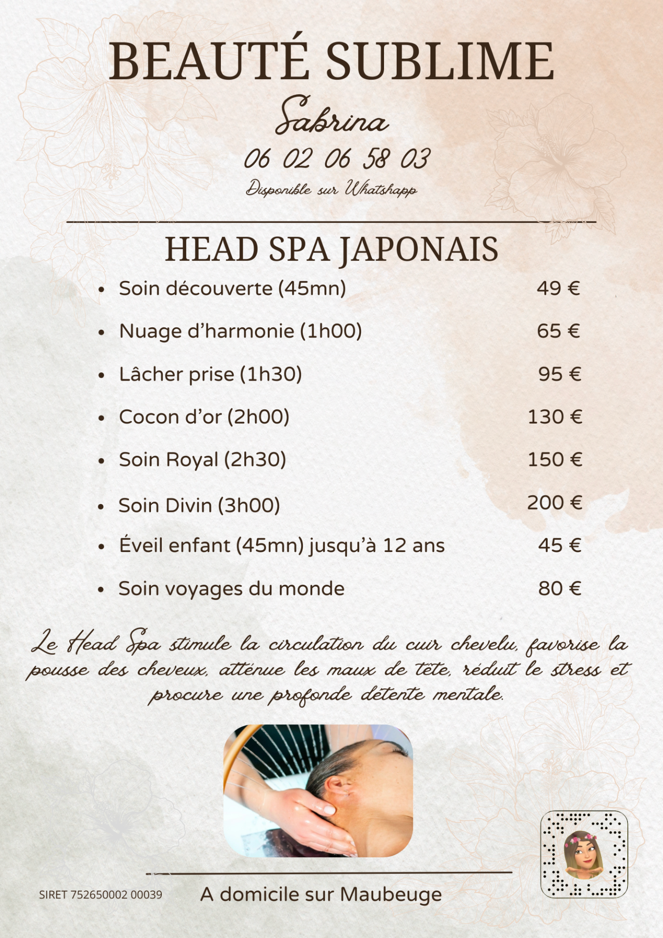 Head Spa Japonais - Différentes formules